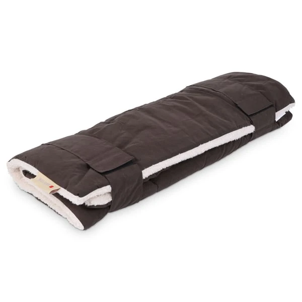 Wolters Reisedecke Mit Schaffell-Imitation Braun 100x75cm 3 Wolters Reisedecke Mit Schaffell-Imitation Braun 100x75cm