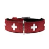 Hunter Halsband Swiss Nickel Rot/Schwarz