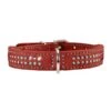 Hunter Elchlederhalsband Petit Für Kleine Hunde Chili Mit Strass -Hund Sache Getchaft Hunter HB Diamond Petit Elk chilli