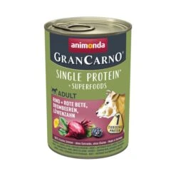 Animonda GranCarno Superfoods Rind + RotBet + Brombeere + Löwenzahn