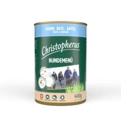 Christopherus Hundemenü Junior Huhn, Reis Und Apfel