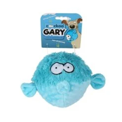 Coockoo Kugelfisch Gary Squeaker Ball Blau 12cm -Hund Sache Getchaft coockoo kugelfisch gary squeaker ball blau 12cm web 2