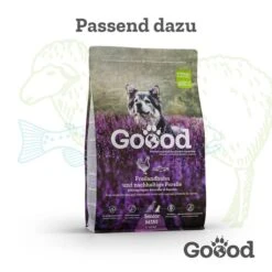 Goood Mini Senior Freilandpute & Nachhaltige Forelle -Hund Sache Getchaft goood mini senior nassfutter 3