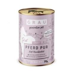 GRAU Hund Adult Pferd Pur