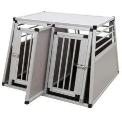 Kerbl Alu-Transportbox Zweitürig 92 X 97 X 68 Cm -Hund Sache Getchaft kerbl alu transportbox zweiturig 3