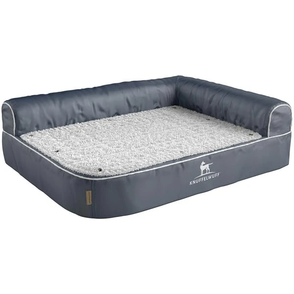 Knuffelwuff Orthopädisches Eck Hundebett Arizona Grau, Lehne Rechts 3 Knuffelwuff Orthopädisches Eck Hundebett Arizona Grau, Lehne Rechts