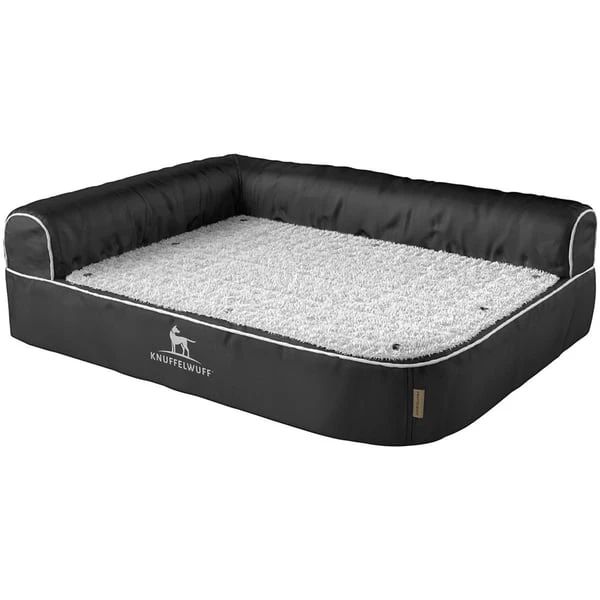 Knuffelwuff Orthopädisches Eck Hundebett Arizona Schwarz, Lehne Links 3 Knuffelwuff Orthopädisches Eck Hundebett Arizona Schwarz, Lehne Links