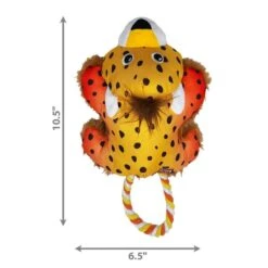 KONG Cozie Tuggz Cheetah -Hund Sache Getchaft kong cozie tuggz cheetah 3