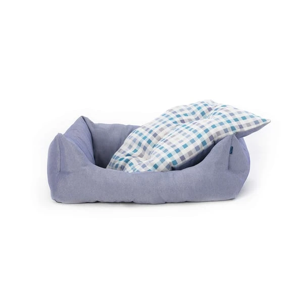 Project Blu Eco Hundebett Bengal Blau 5 Project Blu Eco Hundebett Bengal Blau – Bild 3