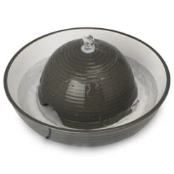 Trixie Trinkbrunnen Keramik Vital Flow 1,5 L, Grau/weiß