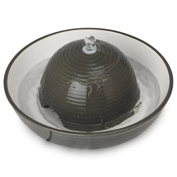 Trixie Trinkbrunnen Keramik Vital Flow 1,5 L, Grau/weiß 3 Trixie Trinkbrunnen Keramik Vital Flow 1,5 L, Grau/weiß