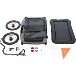 Trixie Fahrrad-Anhänger Grau/Salbei 23 Trixie Fahrrad-Anhänger Grau/Salbei -Hund Sache Getchaft trixie fahrradanhaenger 11