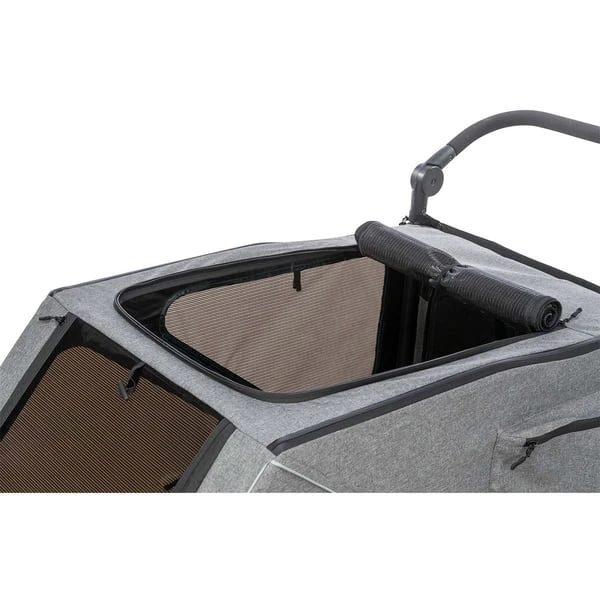 Trixie Fahrrad-Anhänger Grau/Salbei 5 Trixie Fahrrad-Anhänger Grau/Salbei – Bild 3