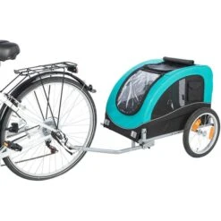 Trixie Fahrradanhänger Türkis 17 Trixie Fahrradanhänger Türkis -Hund Sache Getchaft trixie fahrradanhaenger tuerkis schwarz web 10