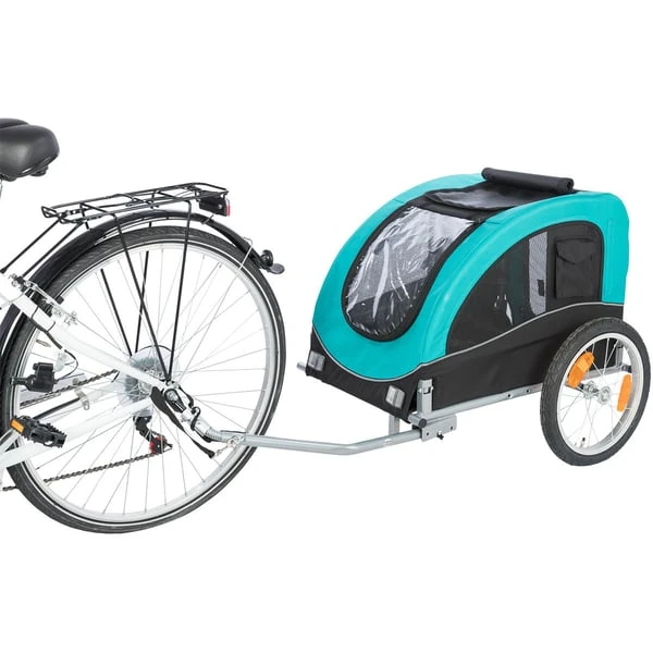 Trixie Fahrradanhänger Türkis 6 Trixie Fahrradanhänger Türkis – Bild 4