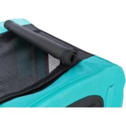 Trixie Fahrradanhänger Türkis 22 Trixie Fahrradanhänger Türkis -Hund Sache Getchaft trixie fahrradanhaenger tuerkis schwarz web 6