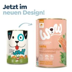 Hund Sache Getchaft -Hund Sache Getchaft wow adult lachs 400g neues design
