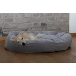 ZooRoyal Kuschelbett Rund Für Haustiere 95 Cm 12 ZooRoyal Kuschelbett Rund Für Haustiere 95 Cm -Hund Sache Getchaft zooroyal hundebett rund grau 2