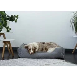 ZooRoyal In- & Outdoor Haustierbett Sam 90x70cm Grau -Hund Sache Getchaft zooroyal in und outdoor haustierbett sam 90x70cm grau 2CaaMr1eiBRLFN